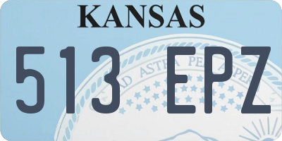KS license plate 513EPZ