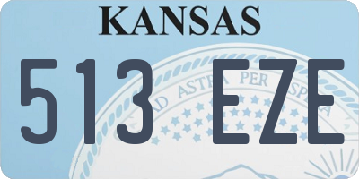 KS license plate 513EZE
