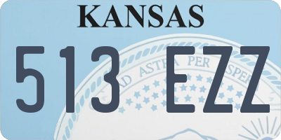 KS license plate 513EZZ