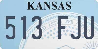 KS license plate 513FJU