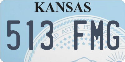 KS license plate 513FMG