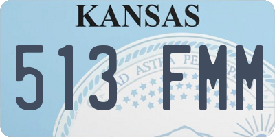 KS license plate 513FMM
