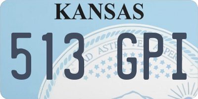 KS license plate 513GPI