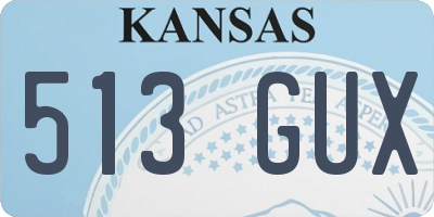 KS license plate 513GUX