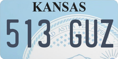 KS license plate 513GUZ