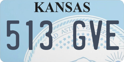 KS license plate 513GVE