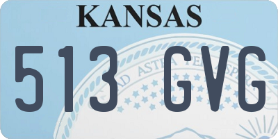 KS license plate 513GVG