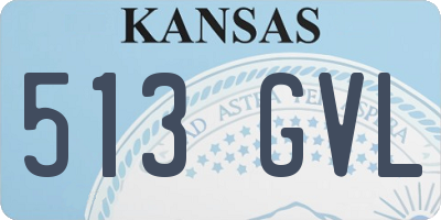 KS license plate 513GVL