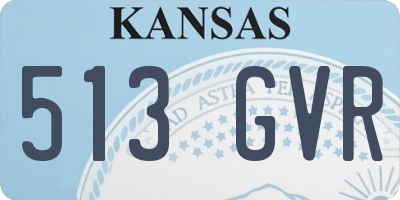 KS license plate 513GVR