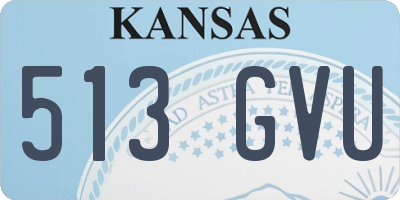 KS license plate 513GVU