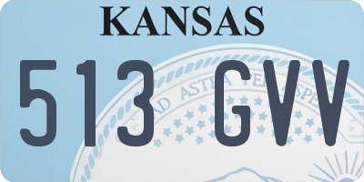 KS license plate 513GVV
