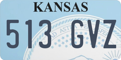 KS license plate 513GVZ