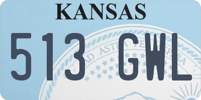 KS license plate 513GWL