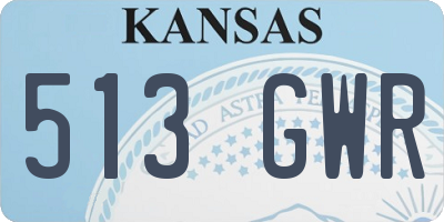 KS license plate 513GWR