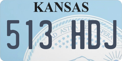 KS license plate 513HDJ