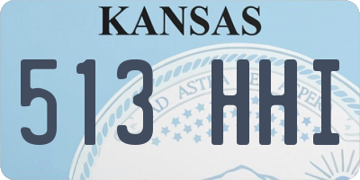 KS license plate 513HHI