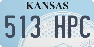 KS license plate 513HPC