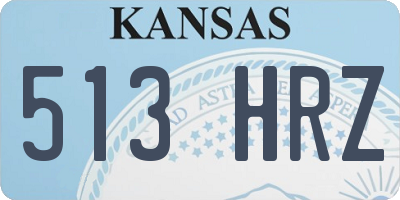 KS license plate 513HRZ