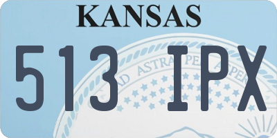 KS license plate 513IPX
