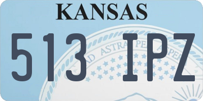 KS license plate 513IPZ