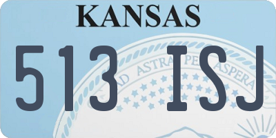 KS license plate 513ISJ