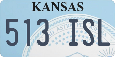 KS license plate 513ISL