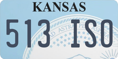 KS license plate 513ISO