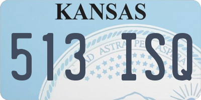 KS license plate 513ISQ