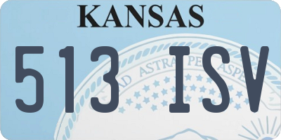KS license plate 513ISV