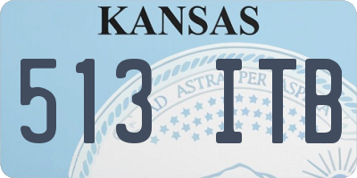 KS license plate 513ITB