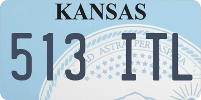 KS license plate 513ITL