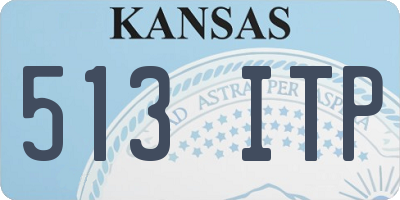 KS license plate 513ITP