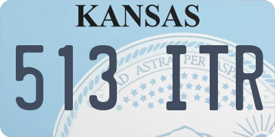 KS license plate 513ITR