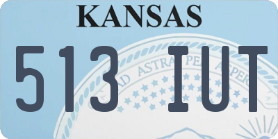 KS license plate 513IUT