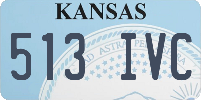 KS license plate 513IVC