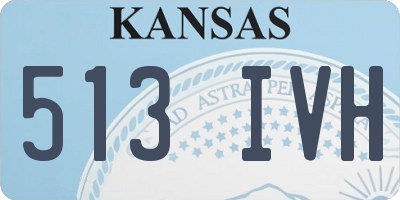 KS license plate 513IVH