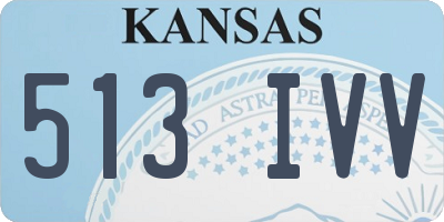 KS license plate 513IVV