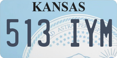 KS license plate 513IYM