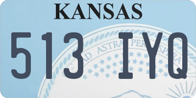 KS license plate 513IYQ