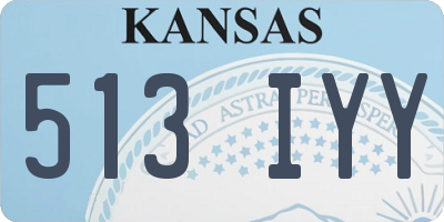 KS license plate 513IYY
