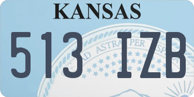 KS license plate 513IZB