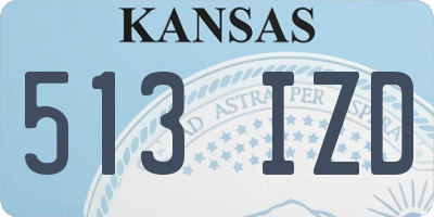 KS license plate 513IZD