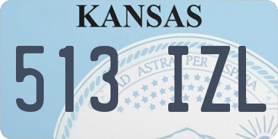 KS license plate 513IZL