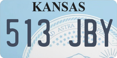 KS license plate 513JBY