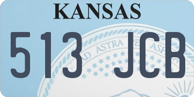 KS license plate 513JCB