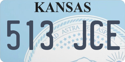 KS license plate 513JCE
