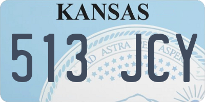 KS license plate 513JCY
