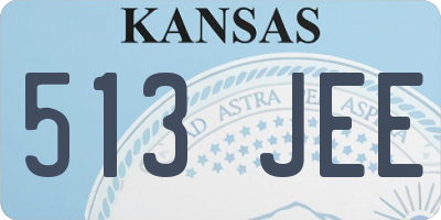 KS license plate 513JEE