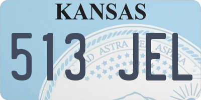 KS license plate 513JEL