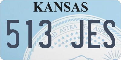 KS license plate 513JES